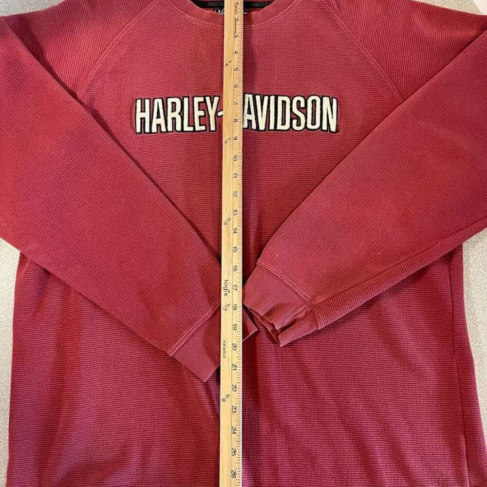 Harley Davidson Thermal Type Long Sleeve Shirt Size Large